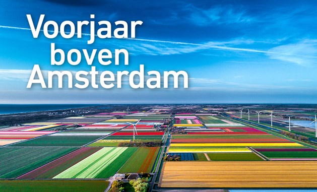 Voorjaar boven Amsterdam