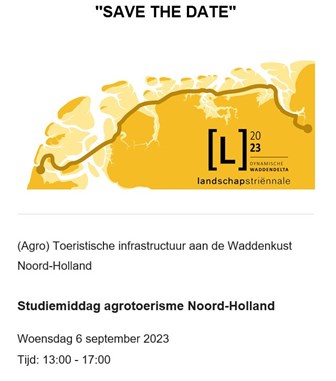 Save the date studiemiddag agrotoerisme NH